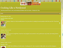 Tablet Screenshot of cookinglikeanewlywed.com